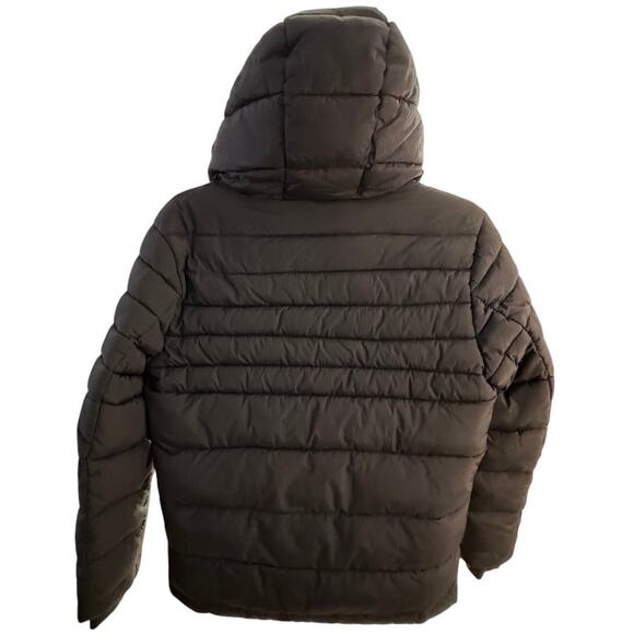 NEW NOIZE Kids Black Long Sleeve Hooded Full-Zip Puffer Jacket Size L - Picture 2 of 8